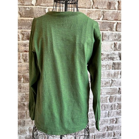 Vintage Key West Shirt Medium Henley Hanes Hunter Green Buffett Florida … - Picture 11 of 12